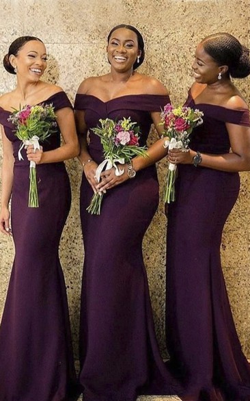 Royal ☀ Deep Purple Bridesmaids Dresses ...